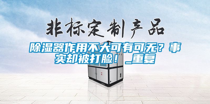 除濕器作用不大可有可無？事實(shí)卻被打臉！_重復(fù)