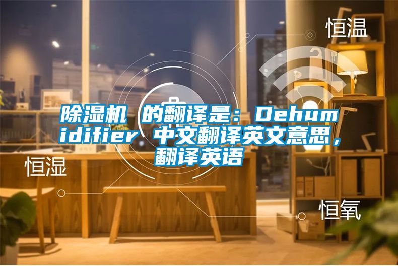 除濕機(jī) 的翻譯是：Dehumidifier 中文翻譯英文意思，翻譯英語